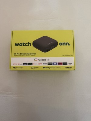 ONN 4K Pro Google TV Streaming Device w Dolby Atmos/Dolby Vision