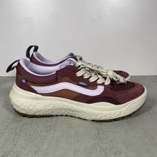 Vans UltraRange VR3 Cush Mens 7 WOMENS 8.5 Maroon Lavendar Brown Sneakers Shoes
