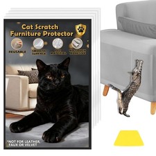 Cat Scratch Furniture Protector 14Pack Clear Anti Cat Scratch Protector, Sing...
