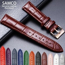 Premium Genuine Leather Watchbands 12/14/16/18/19/20/21/22/24 mm Watch Band Stra