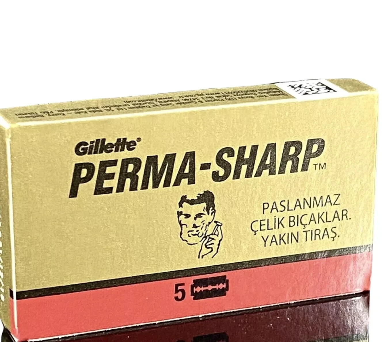 100 Perma Sharp Double Edge Safety Razor Blades (20 Packs of 5) - Teflon Coated