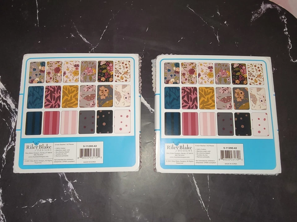 Sonnet Dusk Riley Blake Fabric 5in Charm Packs LOT Quilting NEW - Image 2 of 3
