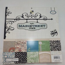 DCWV 2009 Mainstreet STACK 48 Sheets 12  x12  Scrapbooking/Paper Craft Paper New