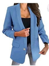 Women's Sz L Dressy Blazer Long Sleeve Lightweight Casual