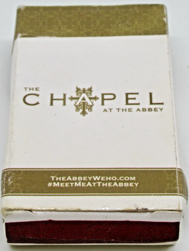 The Chapel at the Abbey Gay Club West Hollywood California Matchbox / Matchbook