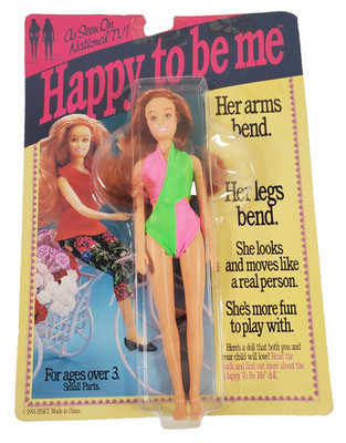 Vintage 1991 HAPPY TO BE ME 10 INCH HIGH SELF-ESTEEM TOYS CORP. DOLL 