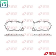 BRAKE PAD SET DISC BRAKE 1743.20 FOR PORSCHE DCBE/MDC.BE 3.0L DCAB/MDC.AB 2.9L