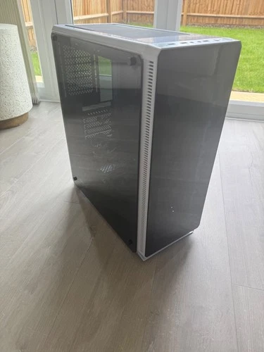 Sahara Pirate ATX Gaming Case – RGB Fans, Tempered Glass | White | Clean Conditi