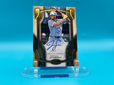 2026 Topps Tier One Jac Caglianone Break Out Gold On-Card Auto SSP 27/49 Royals