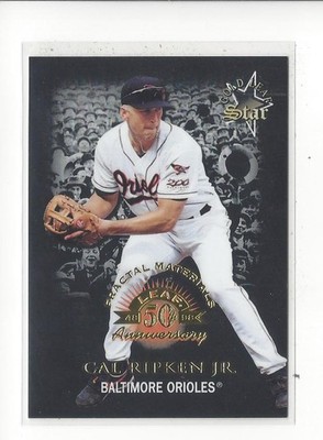 1998 Leaf Fractal Materials #177 Cal Ripken GLS PX Orioles /3250 