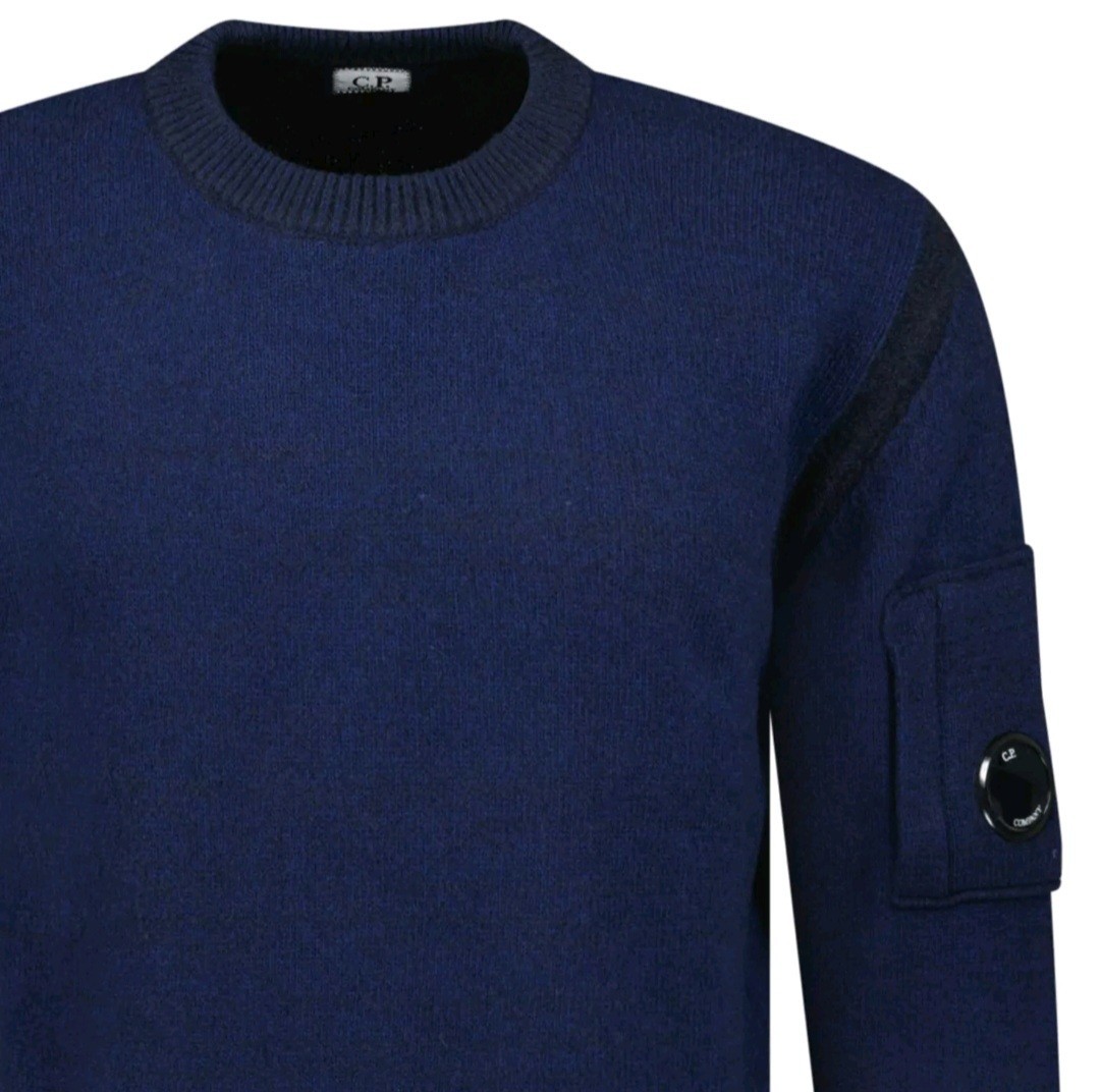 CP COMPANY Crewneck Knitwear Jumper Blue 42" Chest Size M Rrp  £290 #S456 image 5