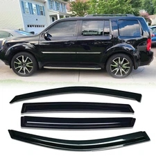 For 2009-2015 Honda Pilot Window Vent Visor Rain Guards Deflectors Sun Shades
