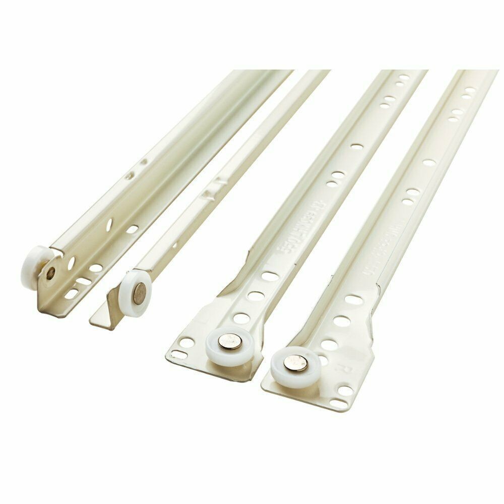 (5 Pack) Drawer Slide 14 inch Bottom Mount 50 LB Self Closin