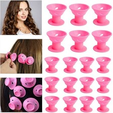 20/40PCS No Heat Silicone DIY Soft Magic Hair Curlers Rollers Care Heatless Clip