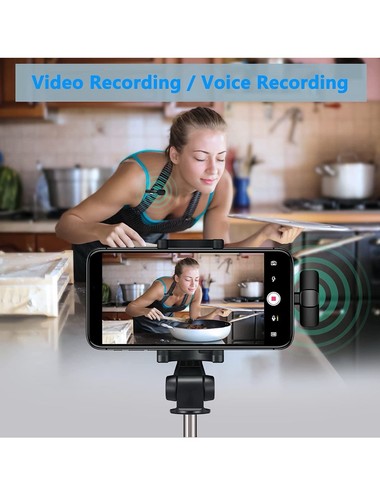 đ„Professional Wireless Microphone Lavalier Lapel iPhoneđ„ - Photo 3 sur 10