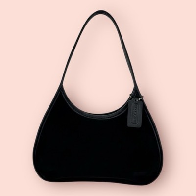 COACH Y2K Vintage Mini Neo Ergo Velvet & Leather Shoulder Bag 6101