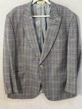 SERGIO VALENTINO Platinum Collection Wool Sport Coat/Blazer"V" Buttons 48R