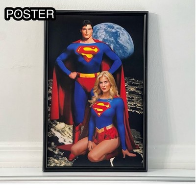 Superman Christopher Reeve Supergirl Helen Slater Poster