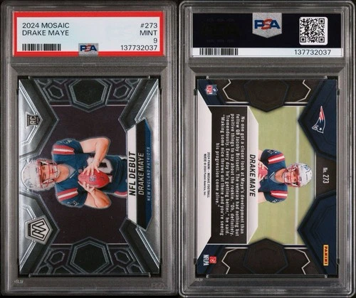 2024 MOSAIC DRAKE MAYE RC # 273 PSA 9 MINT NEW ENGLAND PATRIOTS