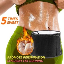 Waist Trimmer Belt Sweat Band Wrap Ab Stomach Weight Loss Fat Burner Slimming