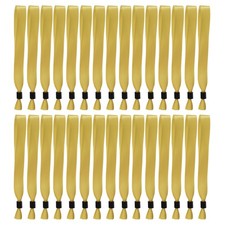100 Pcs Cloth Event Wristband, Disposable Wrist Bands, Gold