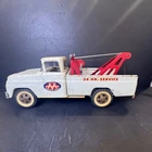 Vintage Tonka AA Wrecker Truck Pressed Steel White Red Tow Truck 1950s Toy