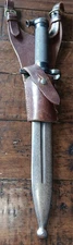 Swedish Model 1896 Mauser Bayonet W/Scabbard & Leather Frog