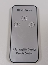 HDMI Switch Splitter 3 Port Amplifier Selector Remote Control - Tested Works