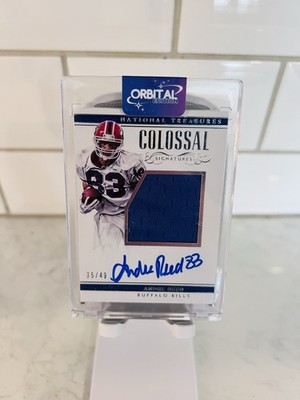2017 National Treasures - Colossal Signatures Andre Reed #CS-ARD /49 (AU, MEM)