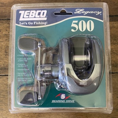 Vintage Zebco Legacy 500 Low Profile Baitcast Fishing Reel L500C SEALED NOS