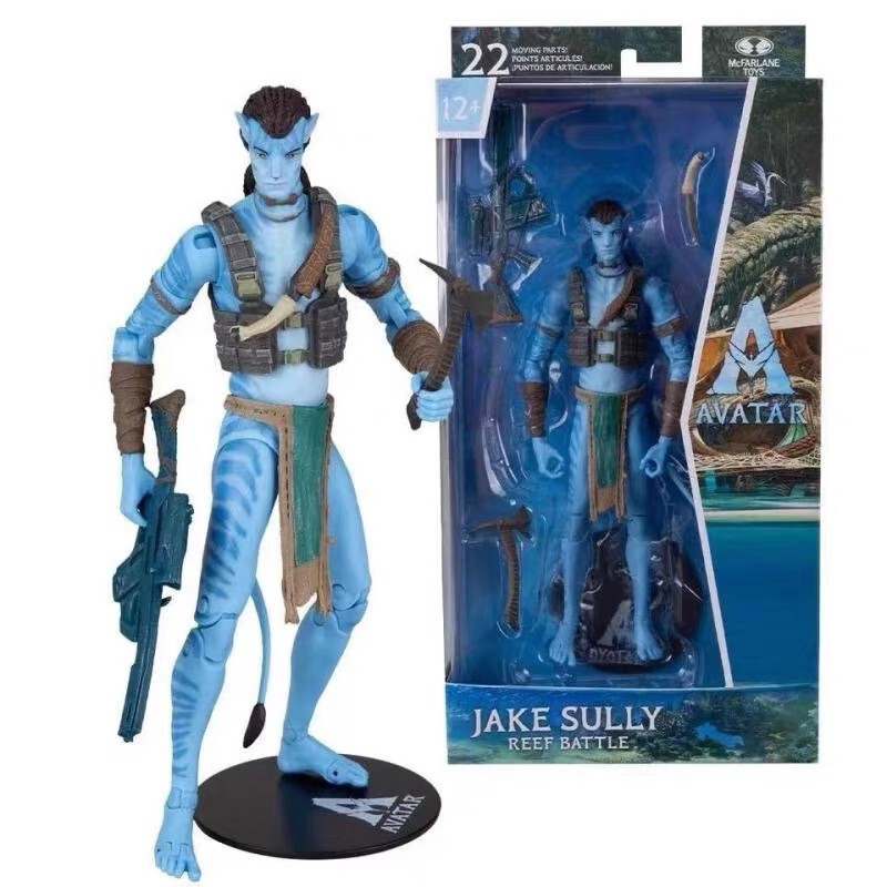 Avatar Jake Sully Arrecife Batalla Pandora 7" Figura de Acción McFarlane Juguete Regalo