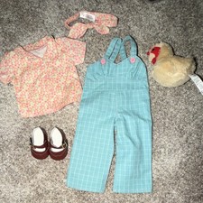 American Girl Doll Kit Chicken Feeding Outfit New Never Used Complete Set