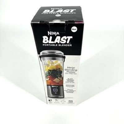 Ninja Blast Portable Blender 18oz NIB Black Cordless USB-C Personal Smoothie New