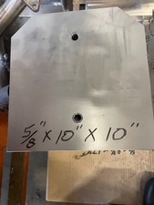 6061 Aluminum Flat Bar, 5/8" x 10" x 10", Solid Stock, Plate