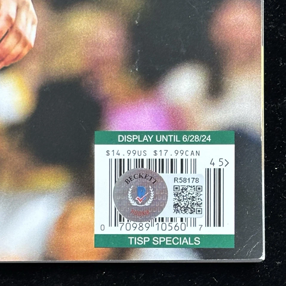 CAITLIN CLARK SIGNED ESPN MAGAZINE BECKETT BAS ROOKIE AUTOGRAPH COA #R58189 IOWA - Image 3 of 4