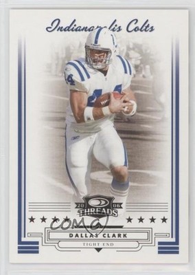 2006 Donruss Threads Retail Black 33/250 Dallas Clark #14 bn5