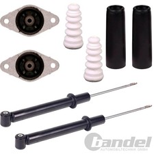 2 GAS STOßDÄMPFER + DOMLAGER HINTEN passend für FORD FIESTA V MAZDA 2 STANDARD