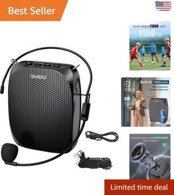 Rechargeable Mini PA System for Tour Guides & Speakers - Compact & Powerful