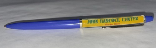 Vintage Eskesen John Hancock Center Chicago Illinois Floaty Pen Made in Denmark - Bild 1 von 9
