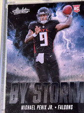 Panini 2024 Absolute Football By Storm Rookie Michael Penix Jr. Falcons #BS-MPJ