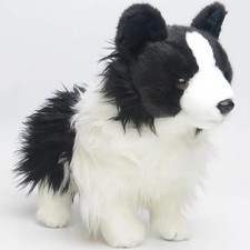 Douglas 16" Chase Border Collie Dog Plush Stuffed Animal black cuddle toy puppy