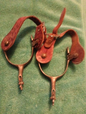 Vintage Pair Of Brass Cowboy Spurs