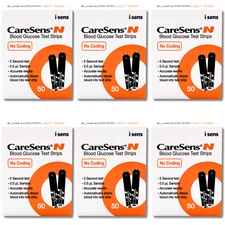 CareSens N Test Strips - 50 Test Strips (6 Pack) | Authorized Seller (11-2026)