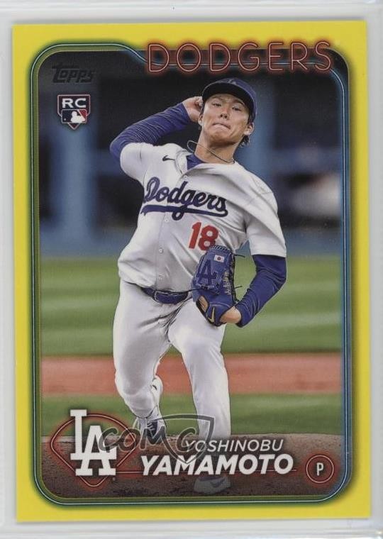 2024 Topps Series 2 Yellow Yoshinobu Yamamoto #553 0j6s