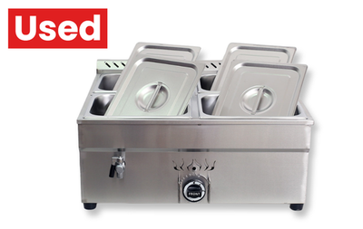 #ad Used Cooking Equipment 4 Pan LP Gas Food Warmer with Pressure Relief Valve $205.00