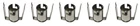 BA9s Bayonet Lamp Holder Bulb Socket, Suitable for PCB Mounting (Pack of 5)