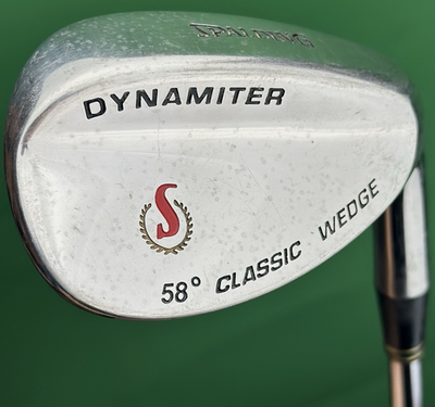希少・ビンテージ SPALDING Dynamiter TOUR WEDGE Spalding Golf Dynamiter Classic Chrome Lob LW Wedge 58* Steel