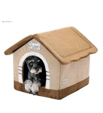 Indoor Dog House Cave Bed w/ Frame Large 20x18x18 for 15  30 lb Dogs