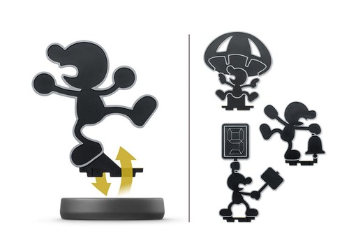 Nintendo Mr. Game & Watch Amiibo (Super Smash Bros. Collection) For Wii U Black - Picture 3 of 4