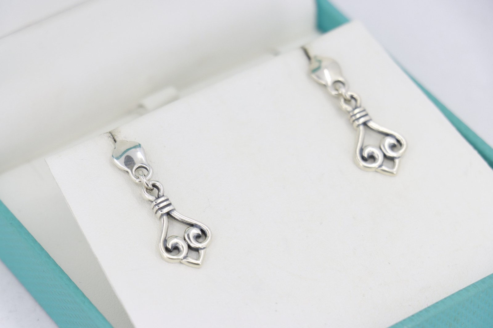 Sterling Silver James Avery Dangle Scroll Earring… - image 8